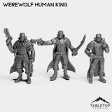 Tabletop Terrain Miniature Full Set Werewolf Human King