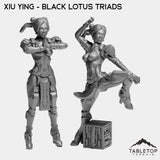 Tabletop Terrain Miniature Full Set Xiu Ying - Black Lotus Triads