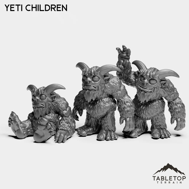Tabletop Terrain Miniature Full Set Yeti Children