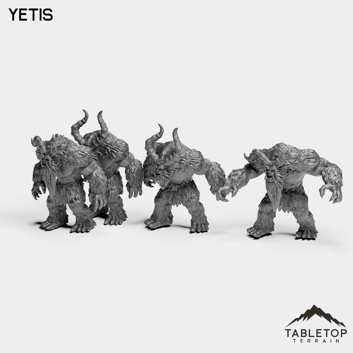 Tabletop Terrain Miniature Full Set Yetis