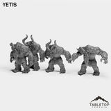 Tabletop Terrain Miniature Full Set Yetis