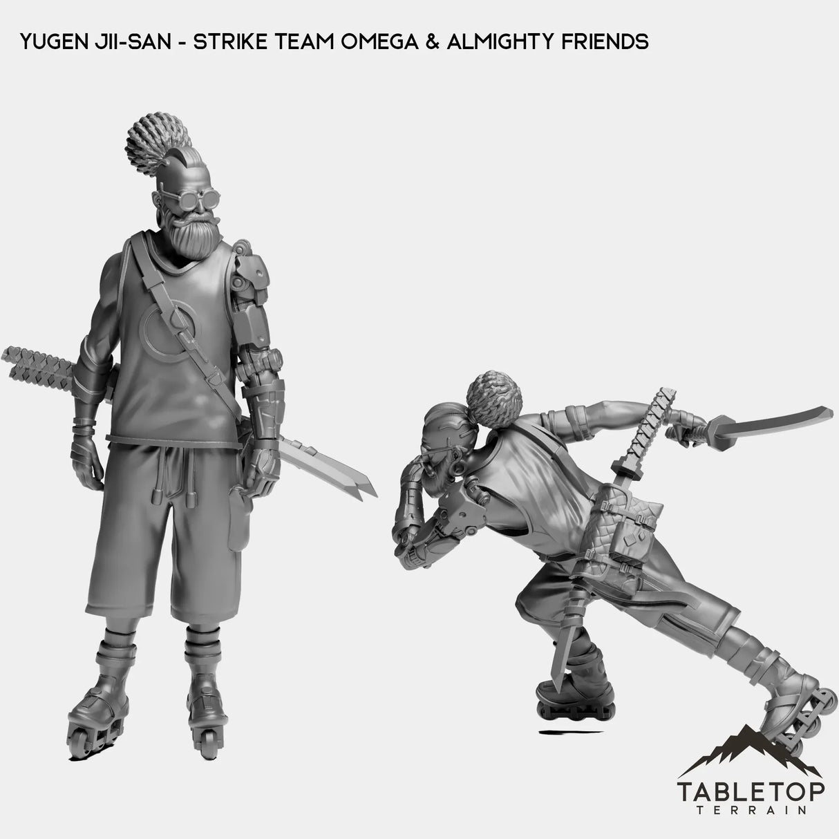Tabletop Terrain Miniature Full Set Yugen Jii-San - Strike Team Omega & Almighty Friends