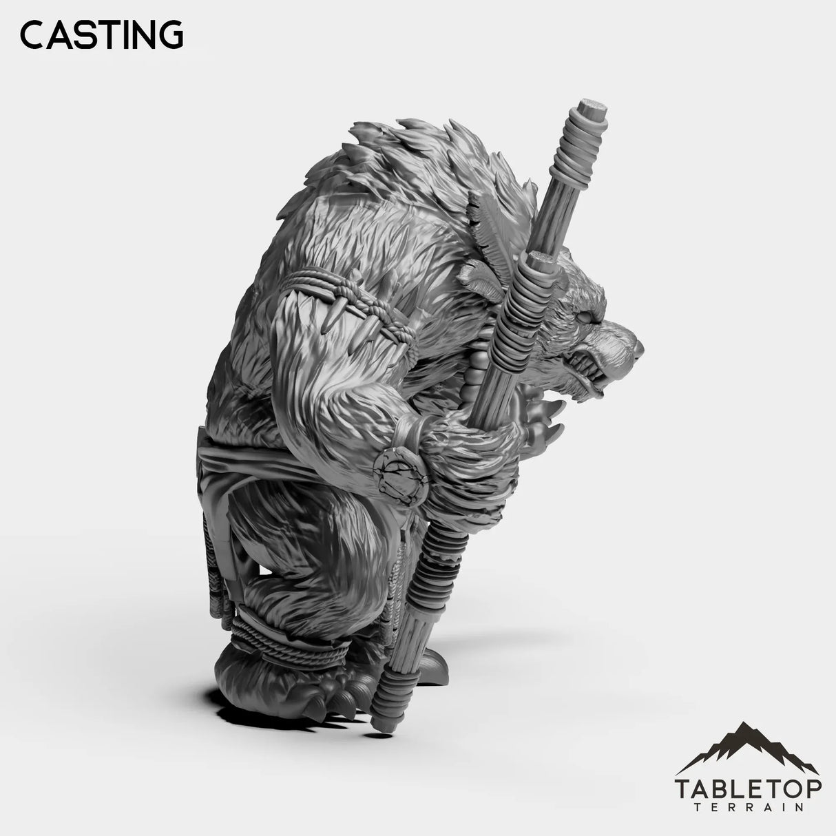 Tabletop Terrain Miniature Furbolg Caster