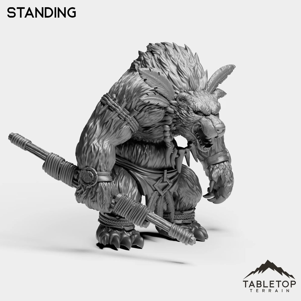 Tabletop Terrain Miniature Furbolg Caster
