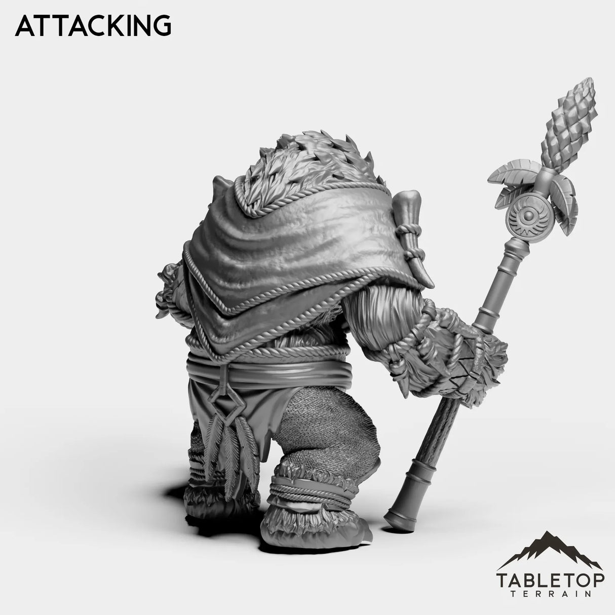 Tabletop Terrain Miniature Furbolg Shaman Leader
