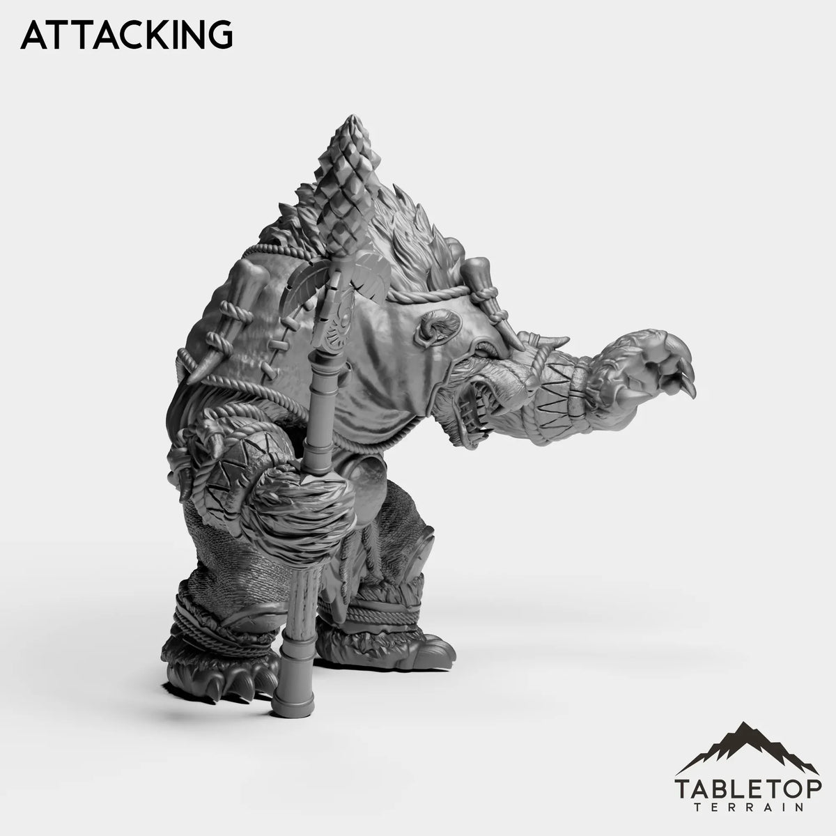 Tabletop Terrain Miniature Furbolg Shaman Leader