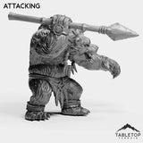 Tabletop Terrain Miniature Furbolg With Spear