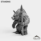 Tabletop Terrain Miniature Furbolg With Spear