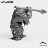 Tabletop Terrain Miniature Furbolg With Spear