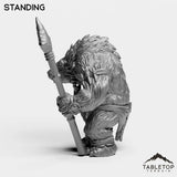 Tabletop Terrain Miniature Furbolg With Spear