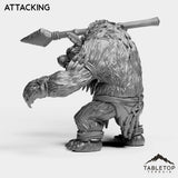 Tabletop Terrain Miniature Furbolg With Spear