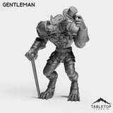 Tabletop Terrain Miniature Gentleman Werewolf Feral