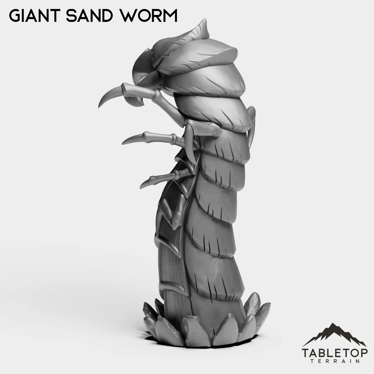 Tabletop Terrain Miniature Giant Sand Worm