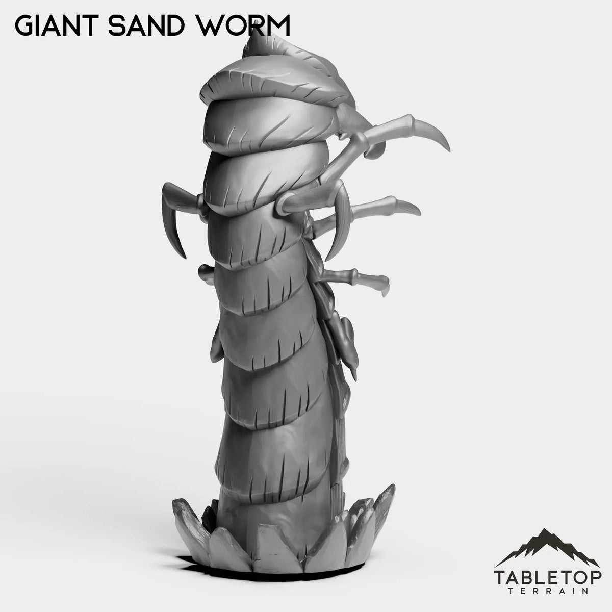 Tabletop Terrain Miniature Giant Sand Worm