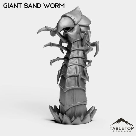 Tabletop Terrain Miniature Giant Sand Worm