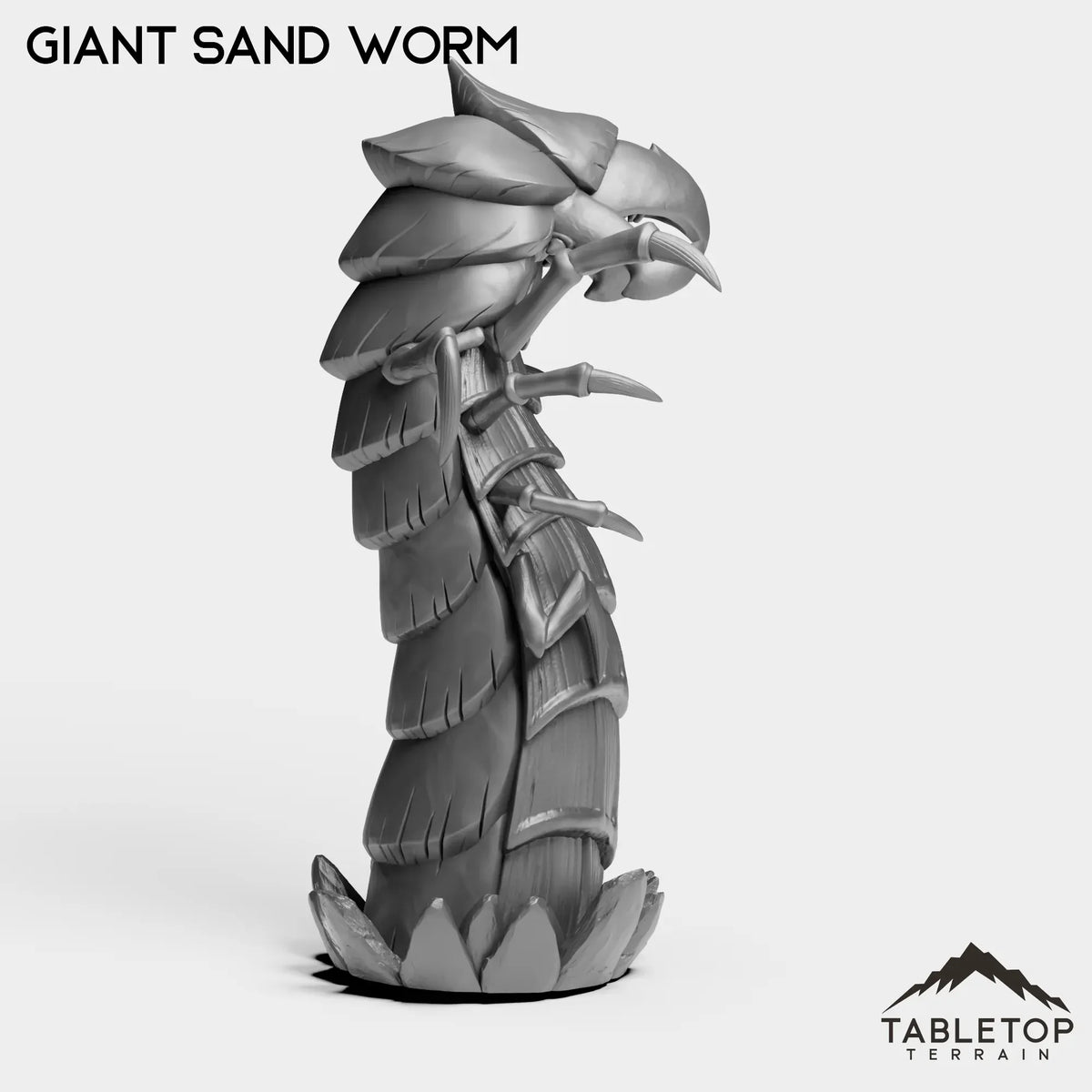 Tabletop Terrain Miniature Giant Sand Worm