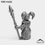 Tabletop Terrain Miniature Gnome Fire Mage