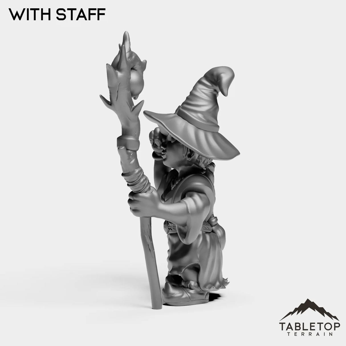 Tabletop Terrain Miniature Gnome Fire Mage