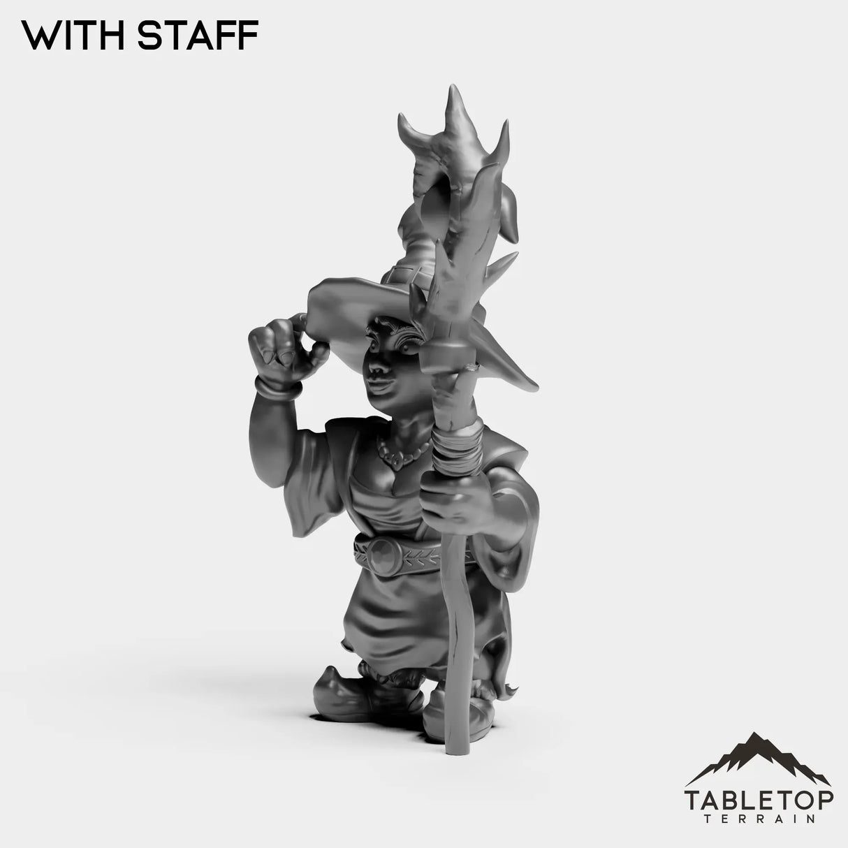Tabletop Terrain Miniature Gnome Fire Mage