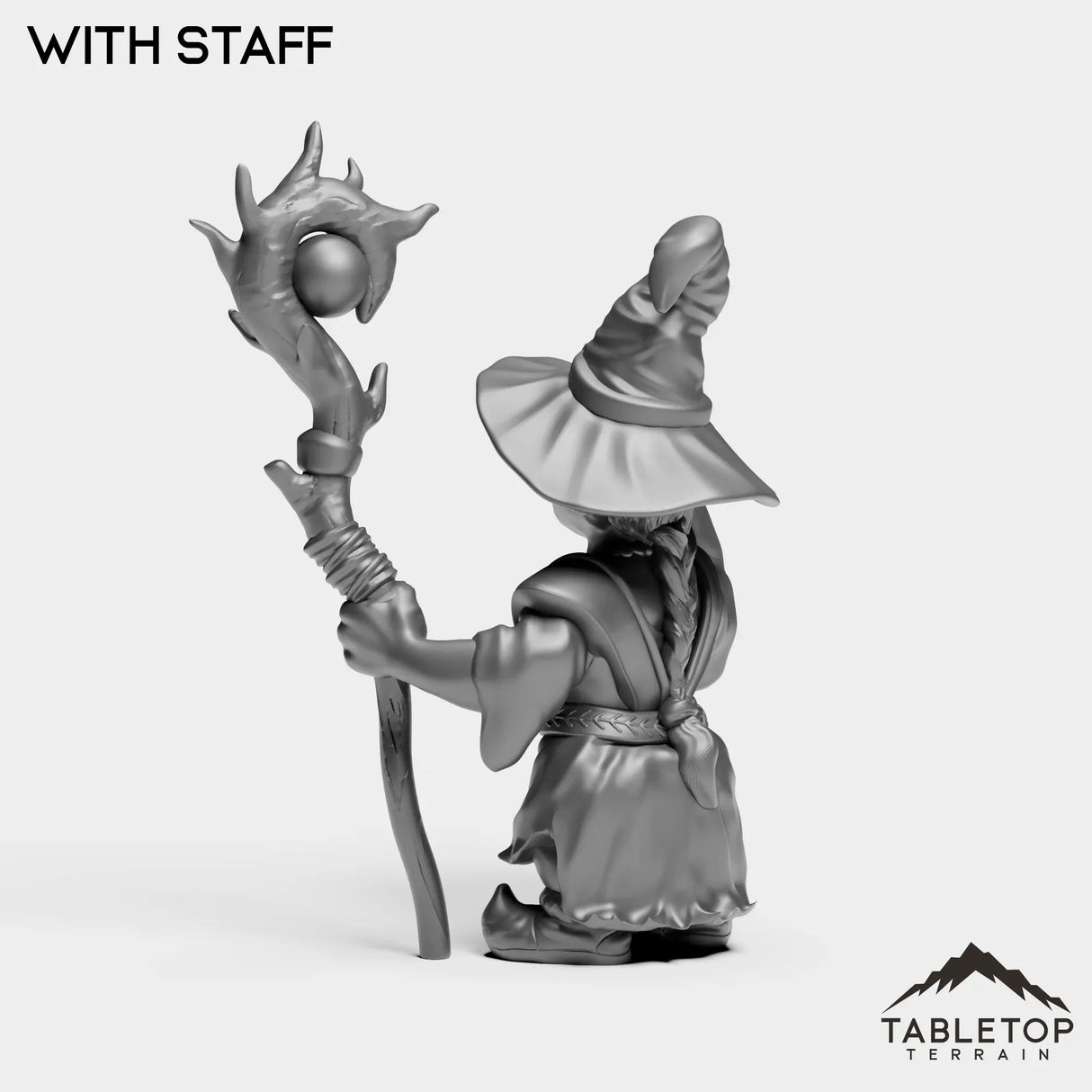 Tabletop Terrain Miniature Gnome Fire Mage