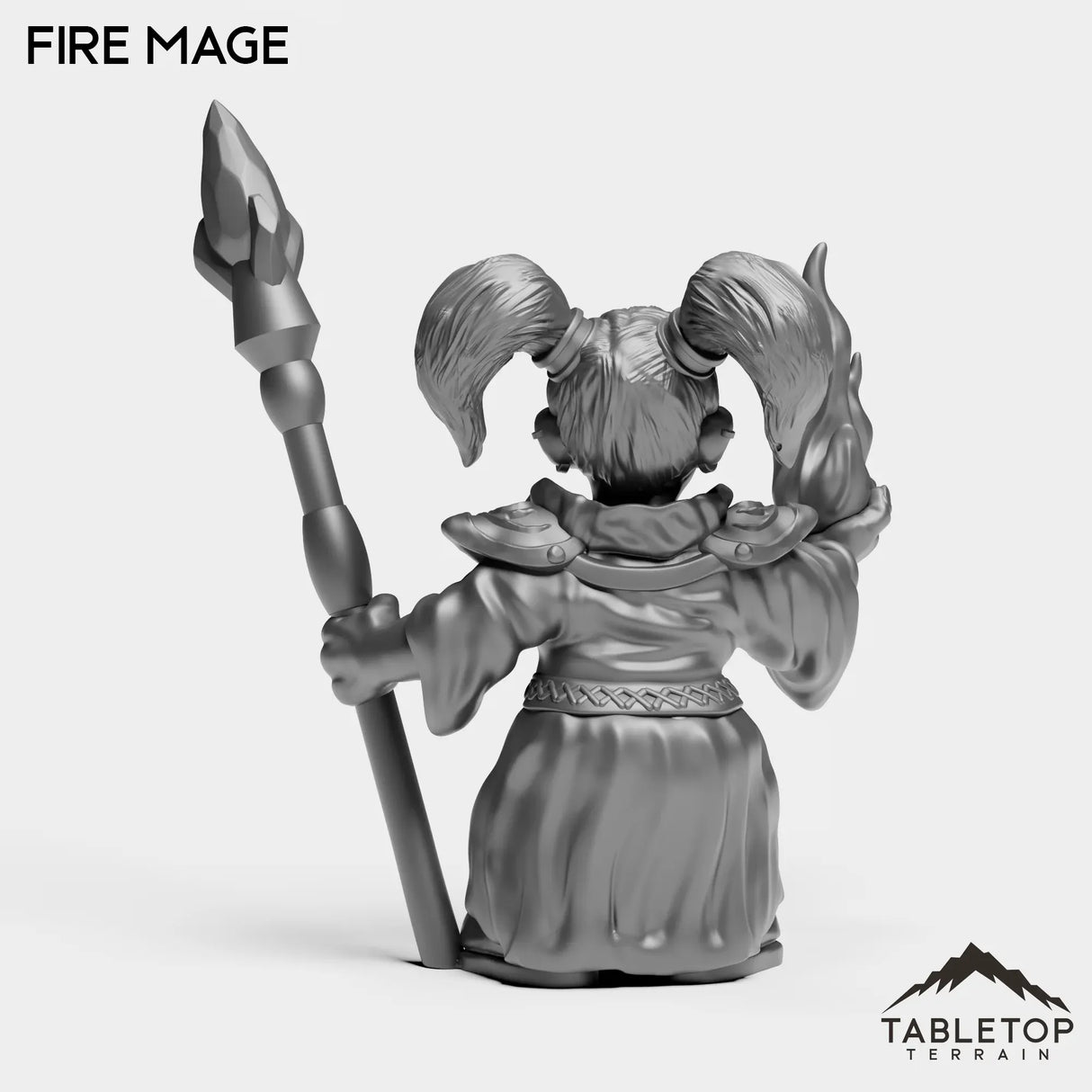 Tabletop Terrain Miniature Gnome Fire Mage