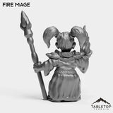 Tabletop Terrain Miniature Gnome Fire Mage