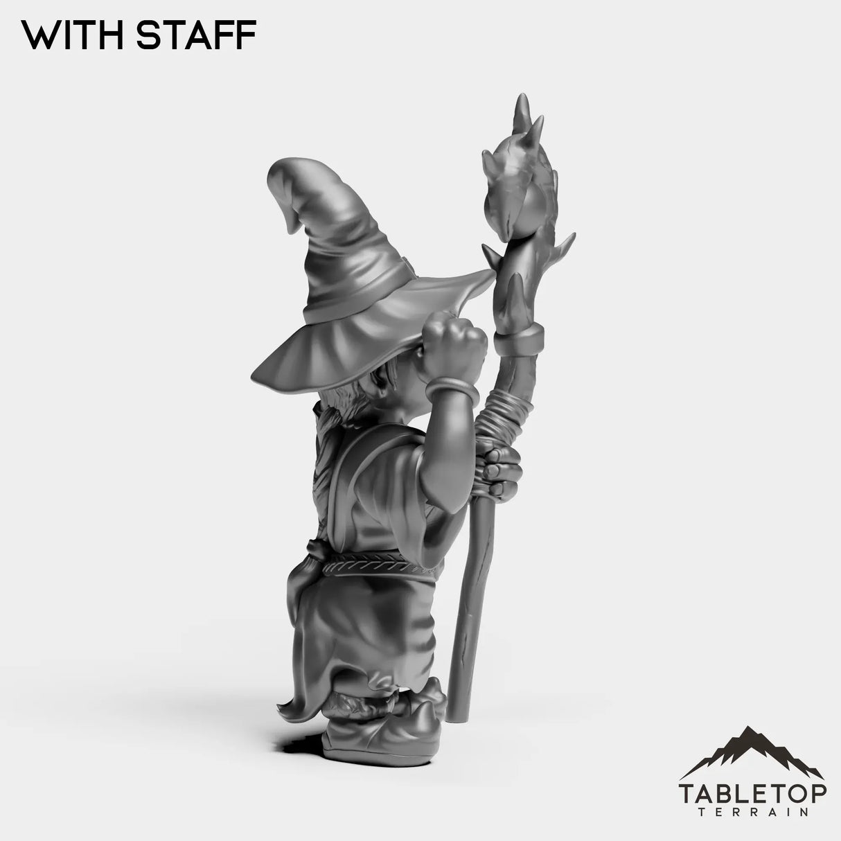 Tabletop Terrain Miniature Gnome Fire Mage