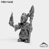 Tabletop Terrain Miniature Gnome Fire Mage