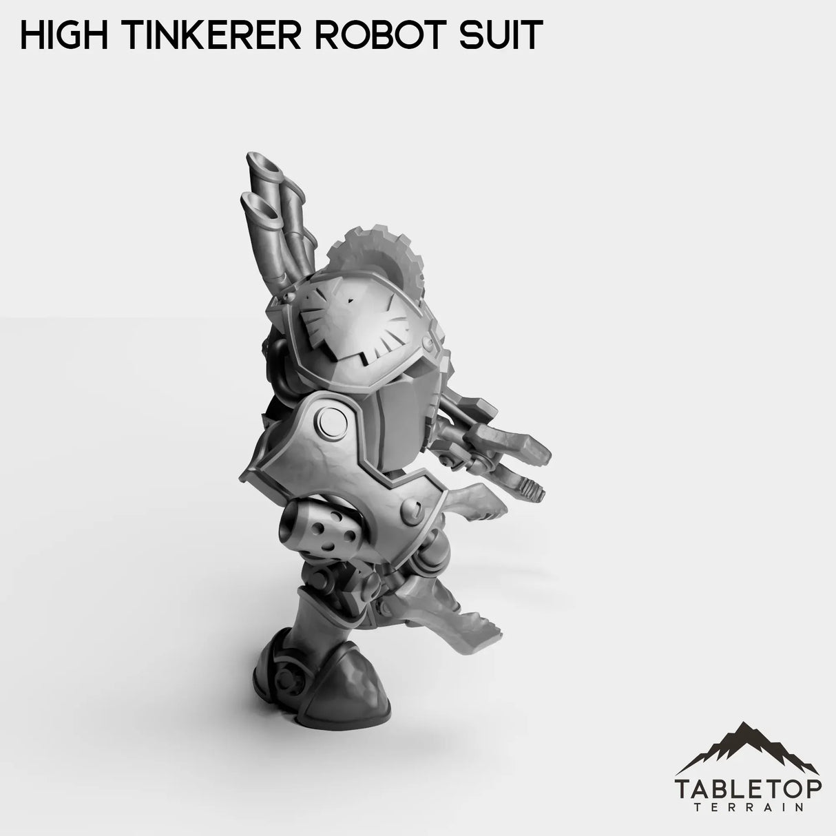 Tabletop Terrain Miniature Gnome High Tinkerer Robot Suit