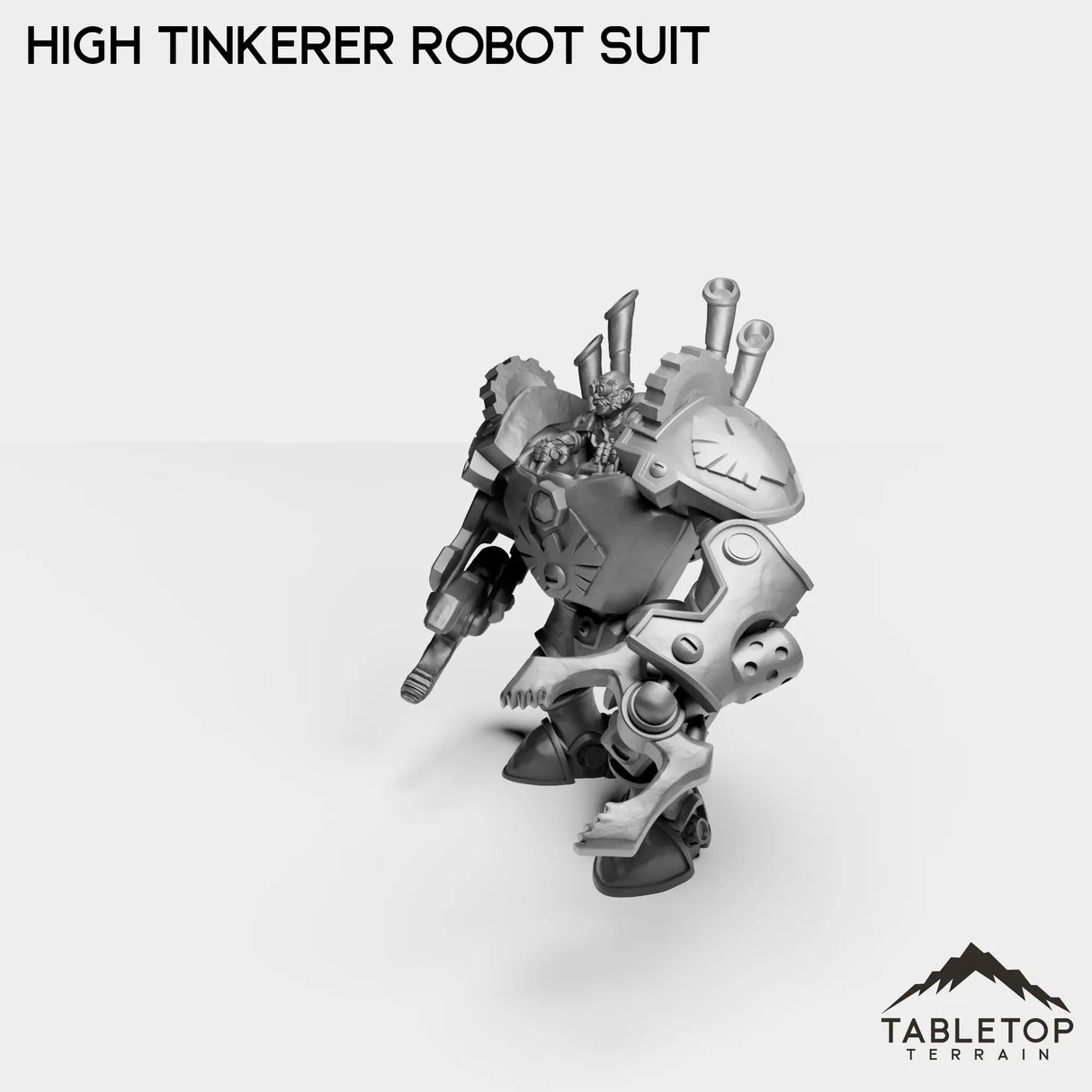 Tabletop Terrain Miniature Gnome High Tinkerer Robot Suit