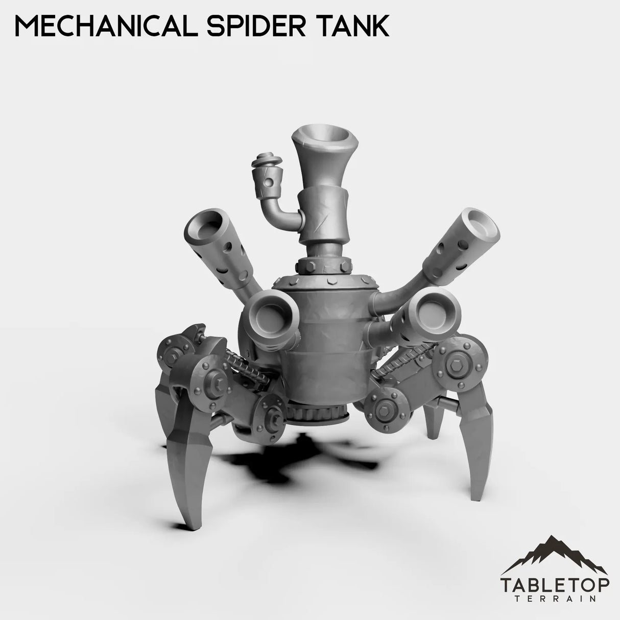 Tabletop Terrain Miniature Gnome Mechanical Spider Tank