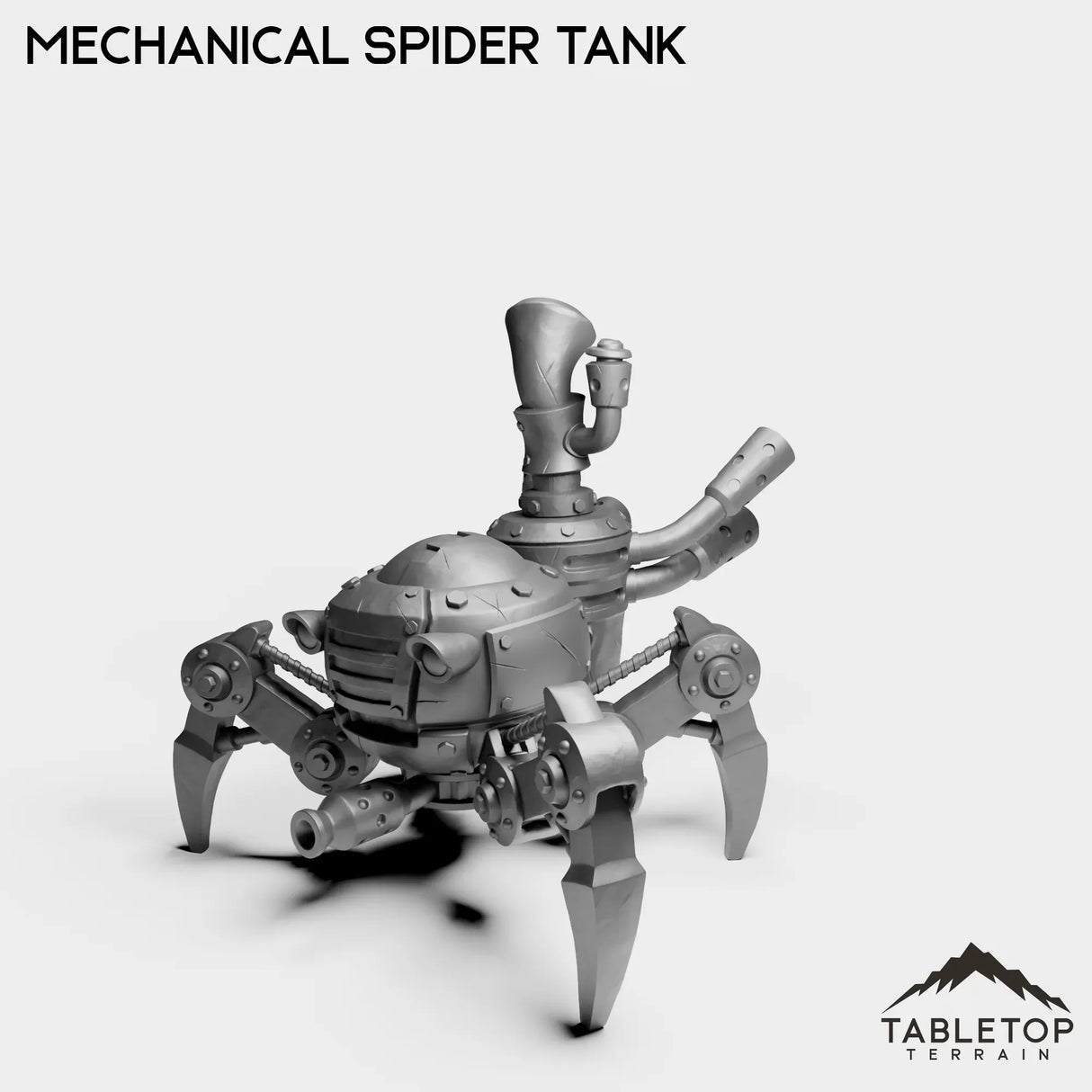 Tabletop Terrain Miniature Gnome Mechanical Spider Tank