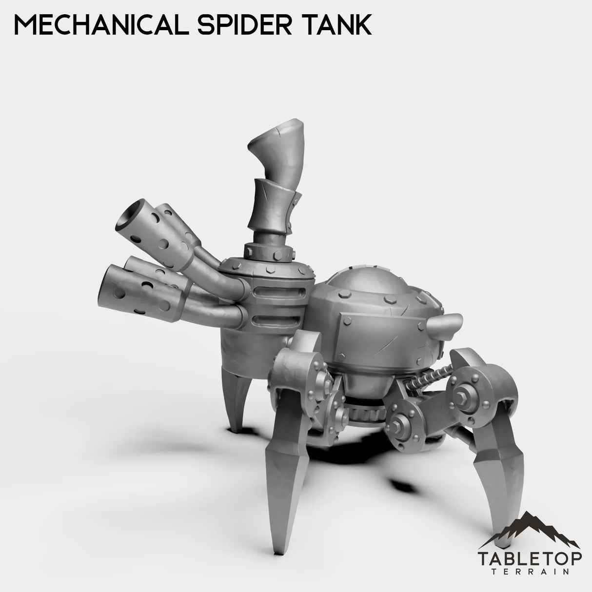 Tabletop Terrain Miniature Gnome Mechanical Spider Tank