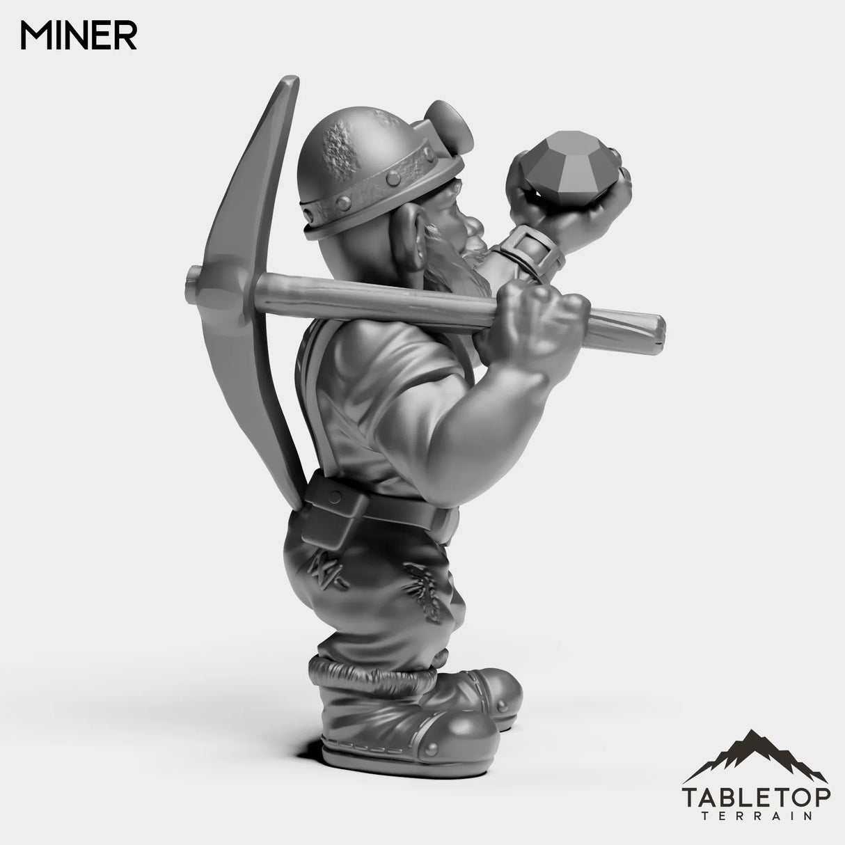 Tabletop Terrain Miniature Gnome Miner
