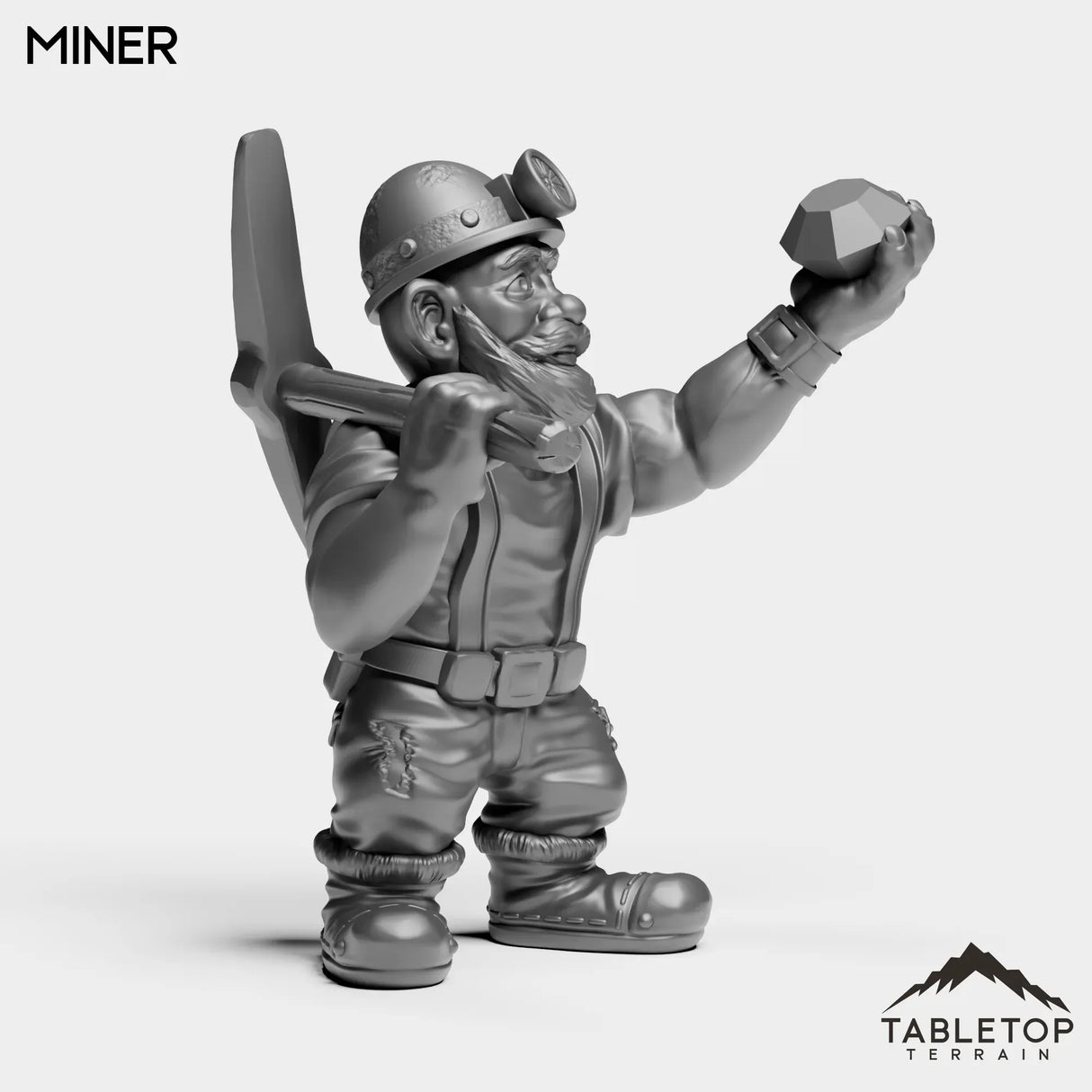 Tabletop Terrain Miniature Gnome Miner