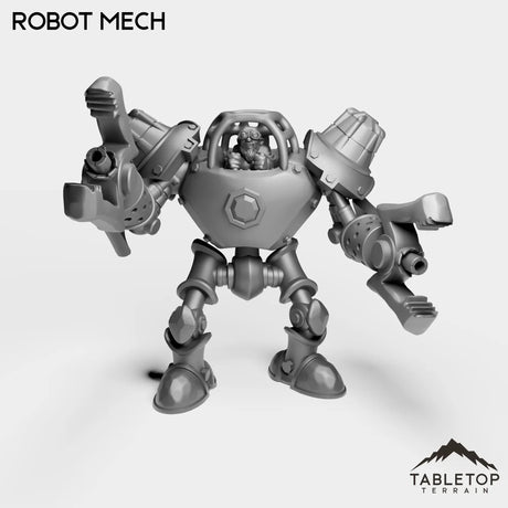 Tabletop Terrain Miniature Gnome Robot Mech