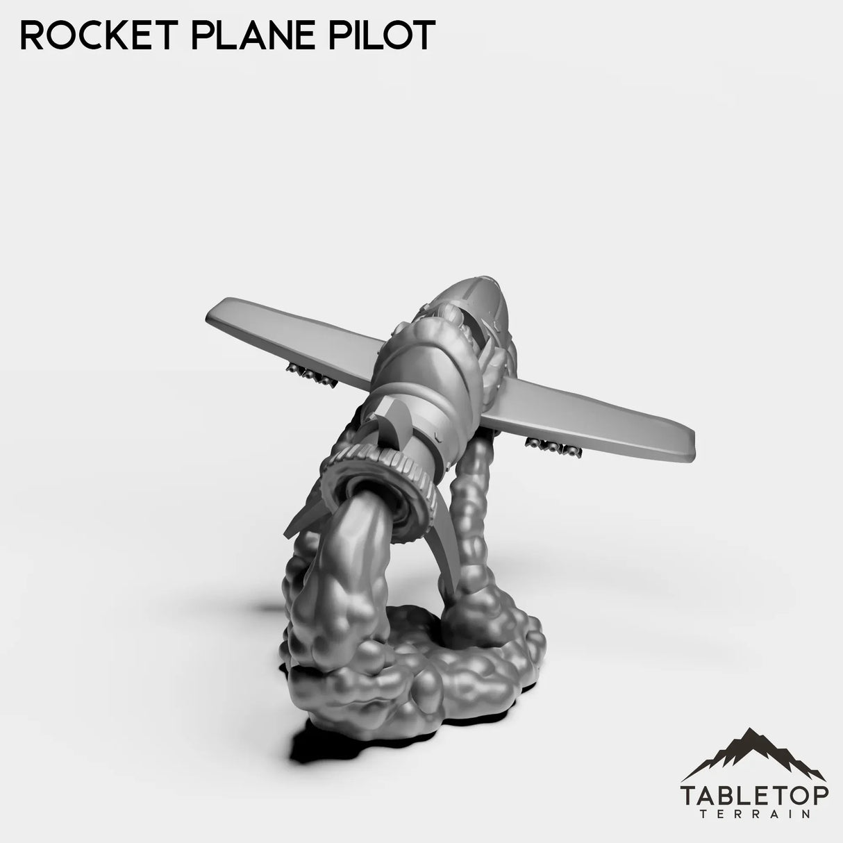 Tabletop Terrain Miniature Gnome Rocket Plane Pilot