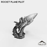 Tabletop Terrain Miniature Gnome Rocket Plane Pilot