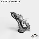Tabletop Terrain Miniature Gnome Rocket Plane Pilot