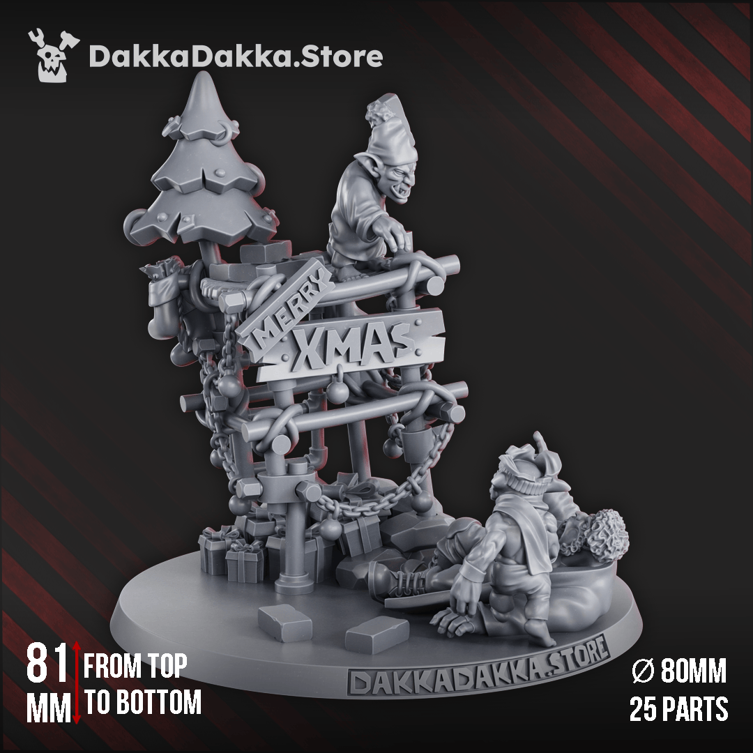 Tabletop Terrain Miniature Gobb Alone vs Wet Ladz