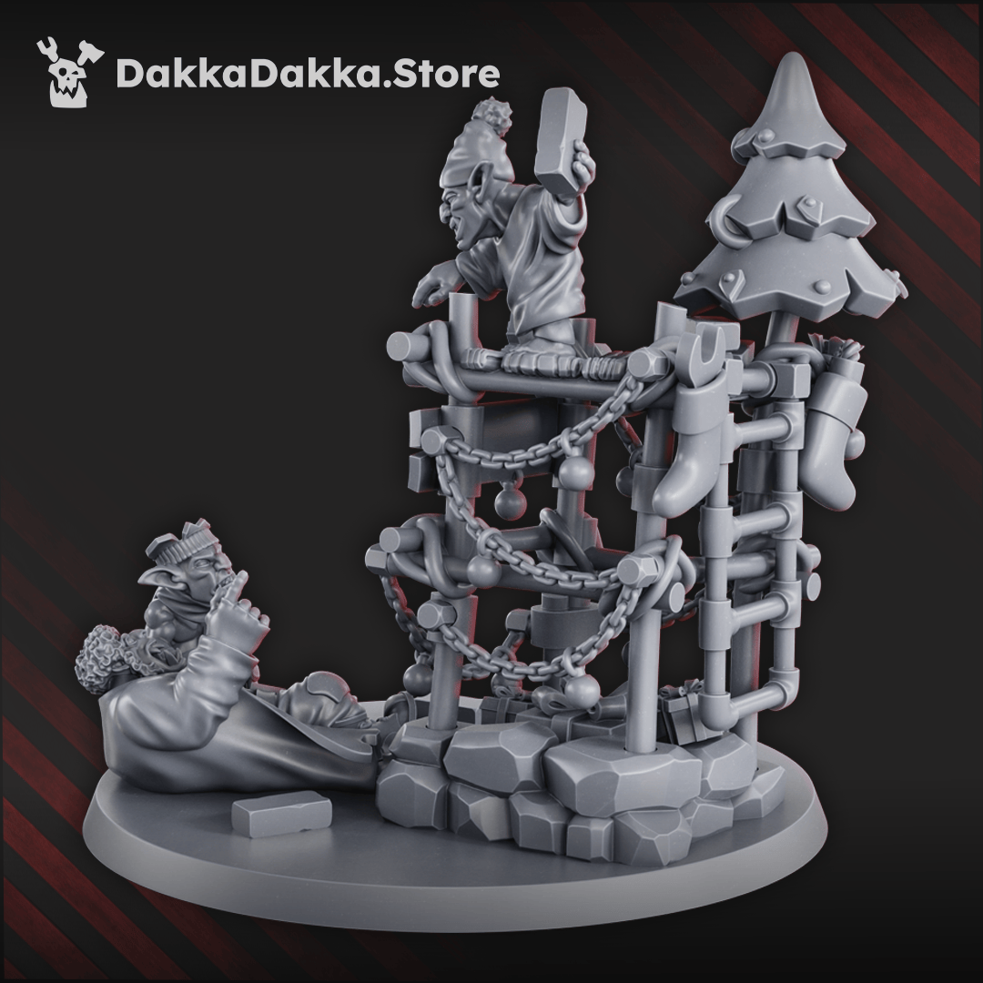 Tabletop Terrain Miniature Gobb Alone vs Wet Ladz