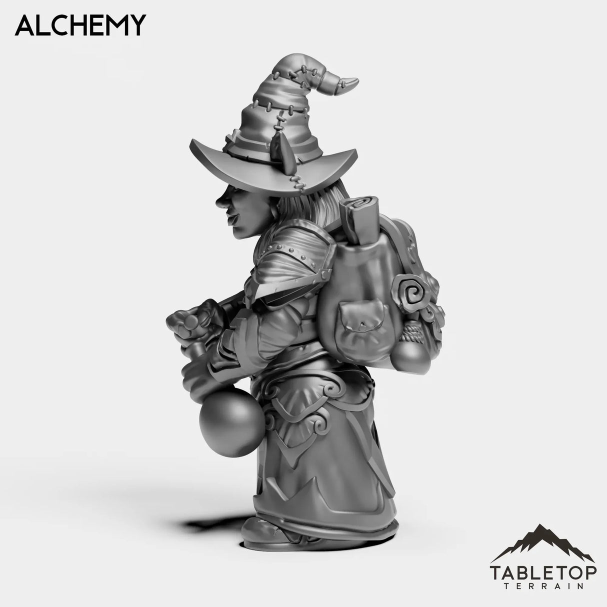 Tabletop Terrain Miniature Goblin Warlock Female