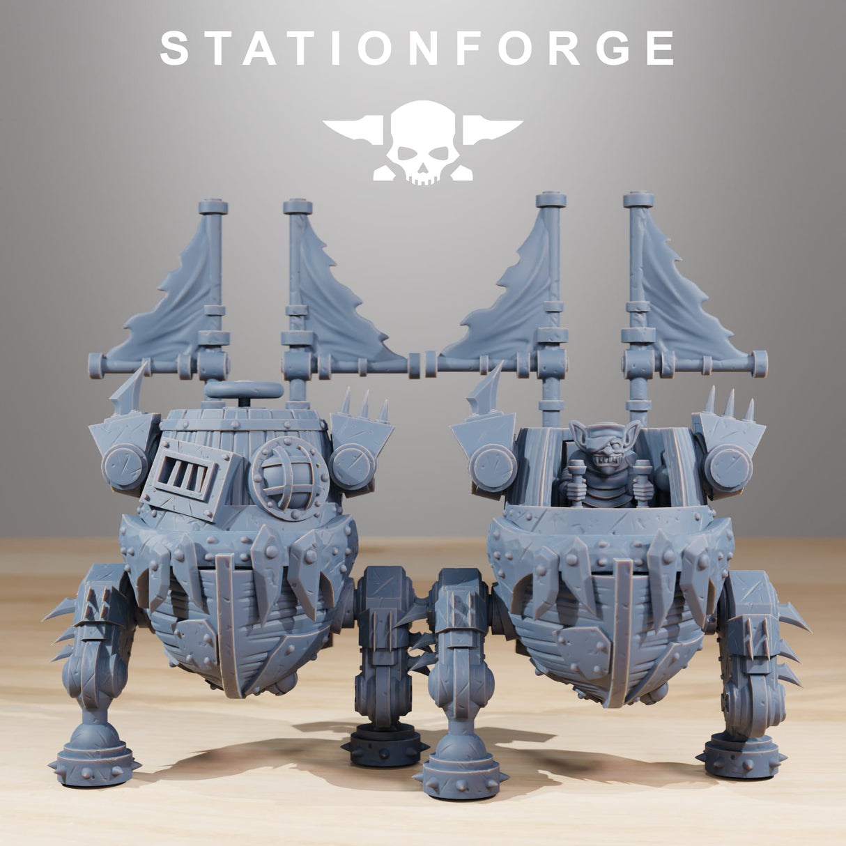 Tabletop Terrain Miniature Gobs Pirate Bots