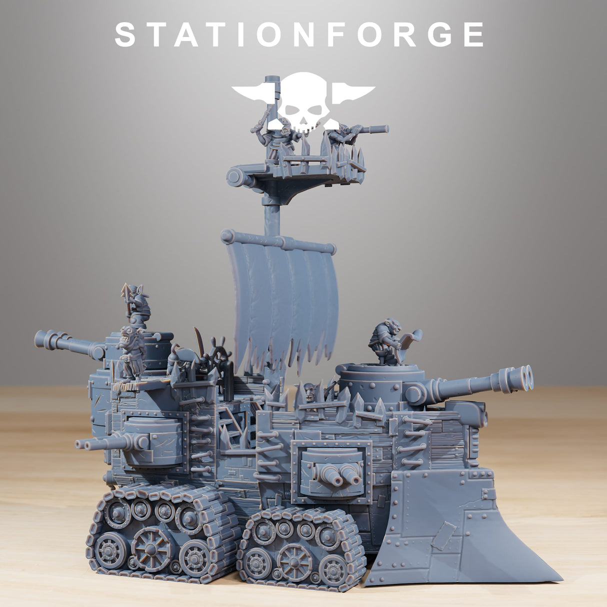 Tabletop Terrain Miniature Gobs Short Pearl Battle Ship