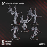 Tabletop Terrain Miniature Gomorrah Angels Squad x5