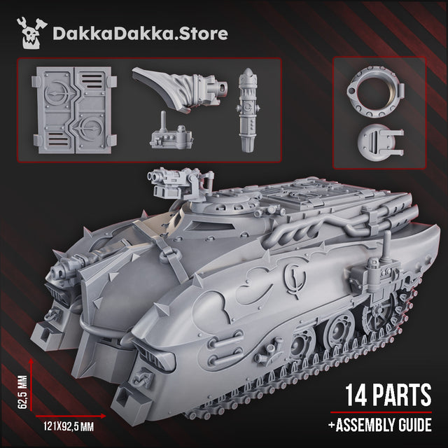 Tabletop Terrain Miniature Gomorrah Idolaters APC + Upgrade Packs