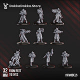 Tabletop Terrain Miniature Gomorrah Idolaters Squad (x19)