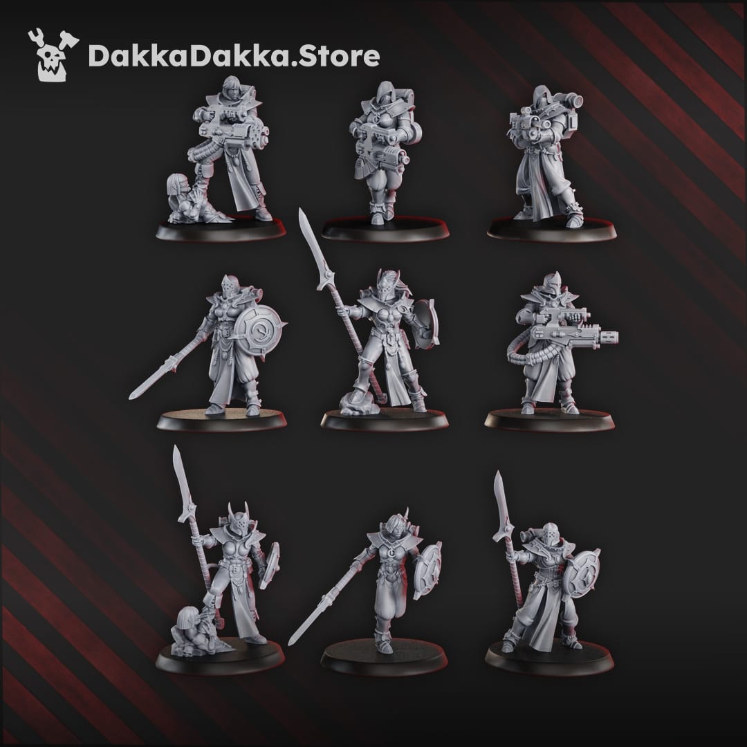 Tabletop Terrain Miniature Gomorrah Idolaters Squad (x19)