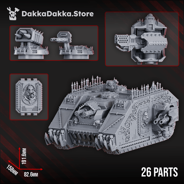 Tabletop Terrain Miniature Gorelords Automated Storm Vehicle