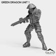 Tabletop Terrain Miniature Green Dragon Unit 1 Green Dragon Unit - Black Lotus Squad
